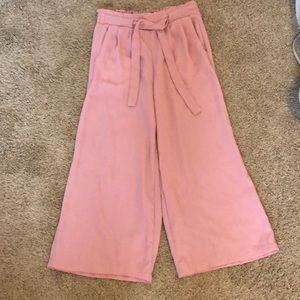 Wide leg cropped pants size 5